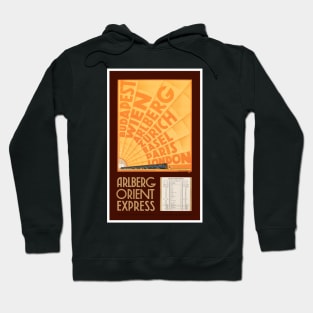 Vintage Travel Poster Arlberg Orient Express Austria 1931 Hoodie